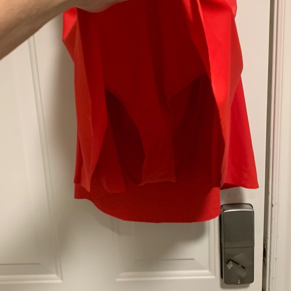 Sexy Plunging V neckline Skirt Open with Tie Back Women’s Red Swimsuit, Size XL - Picture 7 of 12